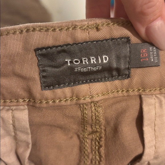 Torrid Wide Leg Chino Pants - Picture 4 of 5